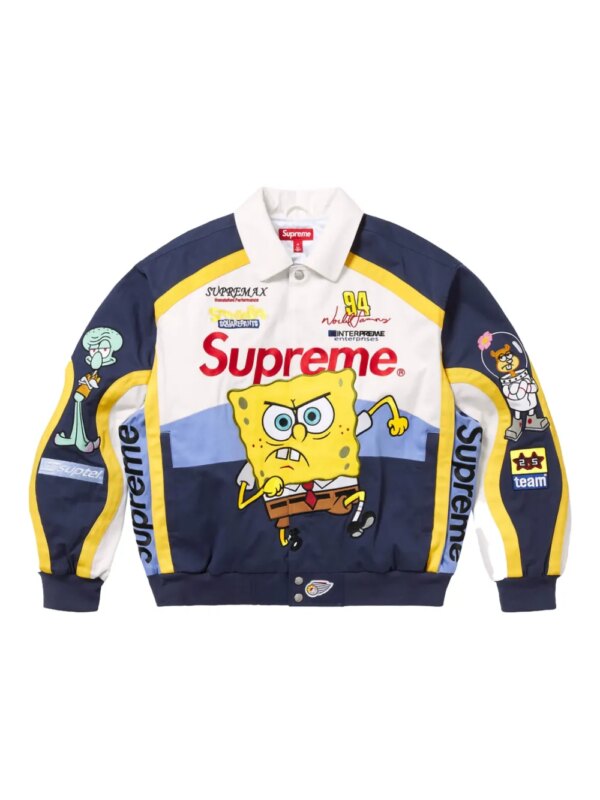 Supreme x SpongeBob Square Pants veste de sport Jeff Hamilton - Blanc