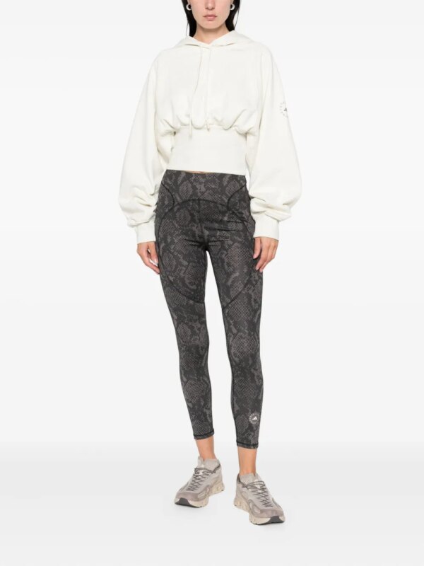 adidas by Stella McCartney TruePurpose legging met slangenprint - Zwart