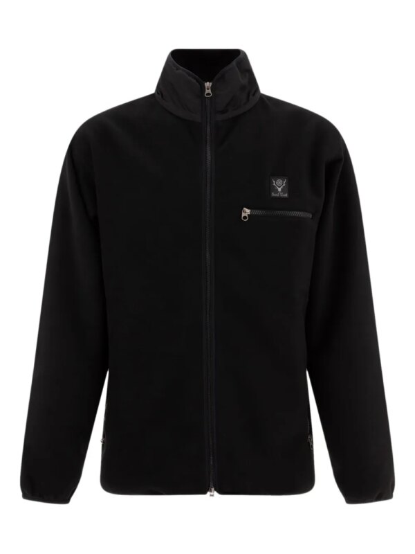 SOUTH2 WEST8 veste zippée en polaire à patch logo - Noir