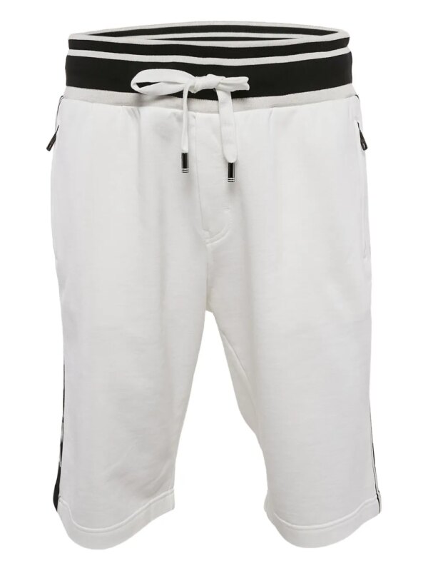 Dolce & Gabbana Pre-Owned short de sport à bande avec logo (2024) - Blanc
