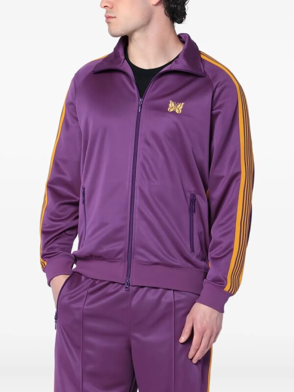 Needles veste de sport en velours à broderies - Violet