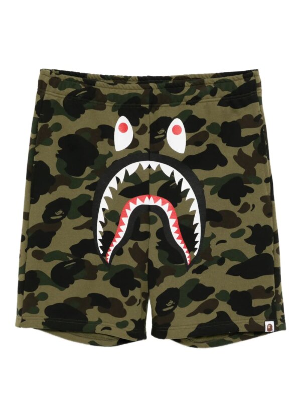 A BATHING APE® short de sport 1st Camo Shark - Vert
