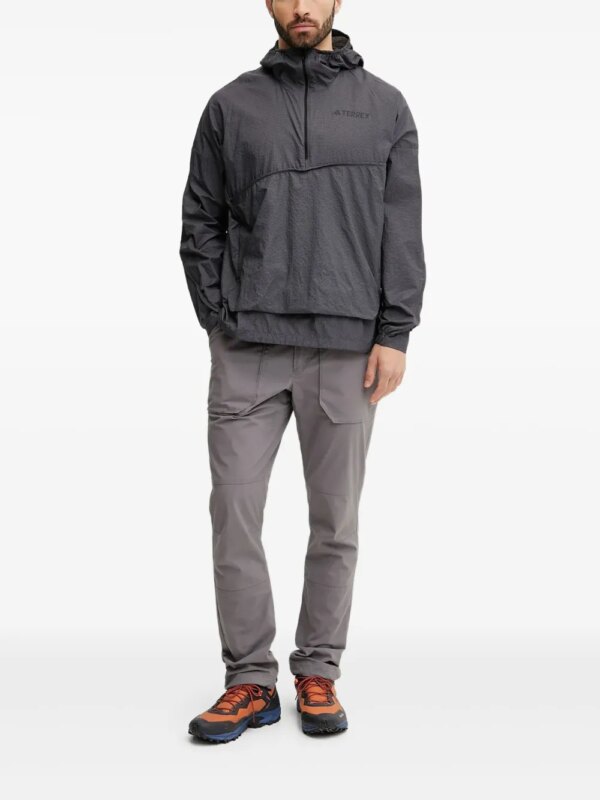 adidas veste Terrex à col zippé - Gris
