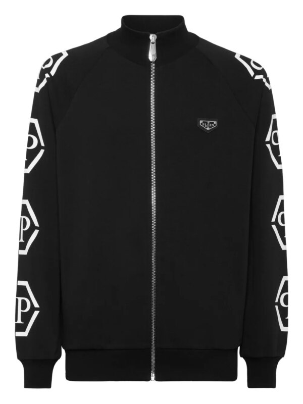 Philipp Plein veste zippée Hexagon - Noir