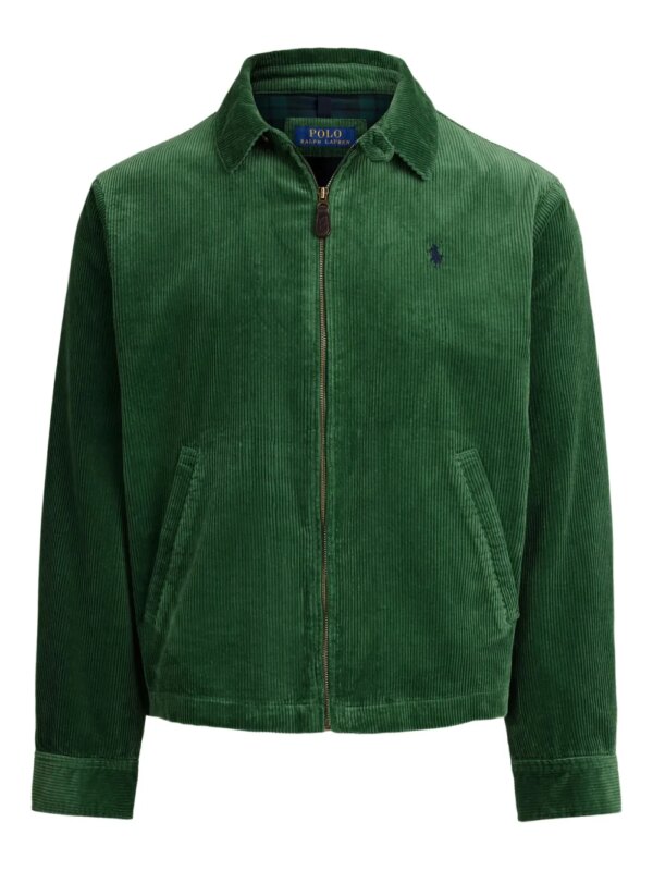 Polo Ralph Lauren veste zippée en velours côtelé - Vert