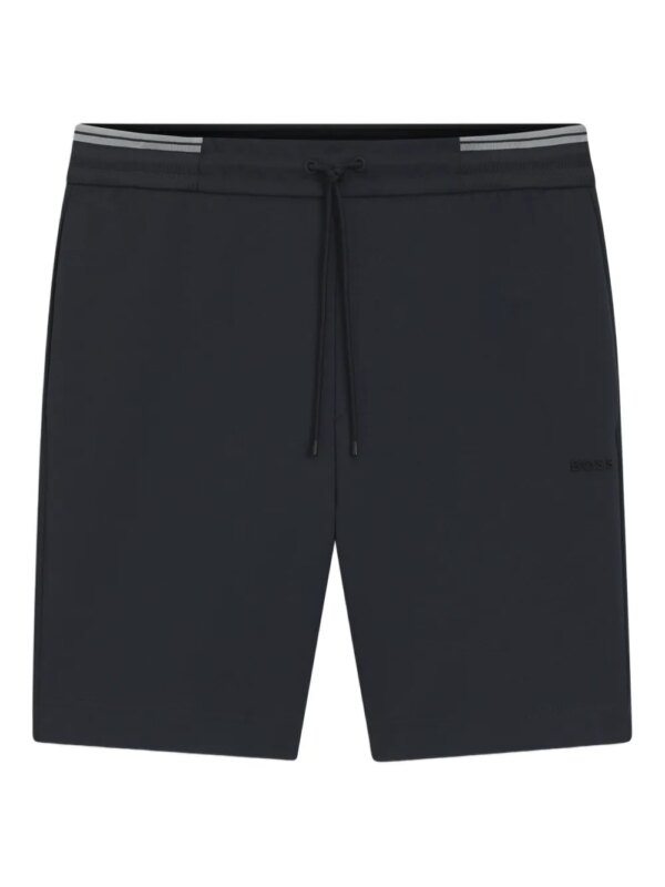 BOSS short à taille à lien de resserrage - Noir