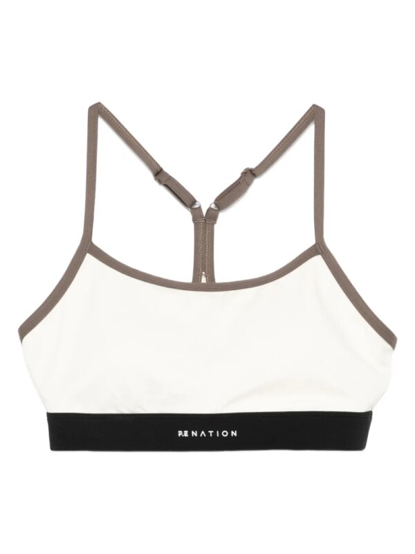 P.E Nation brassière de sport à dos-nageur - Tons neutres
