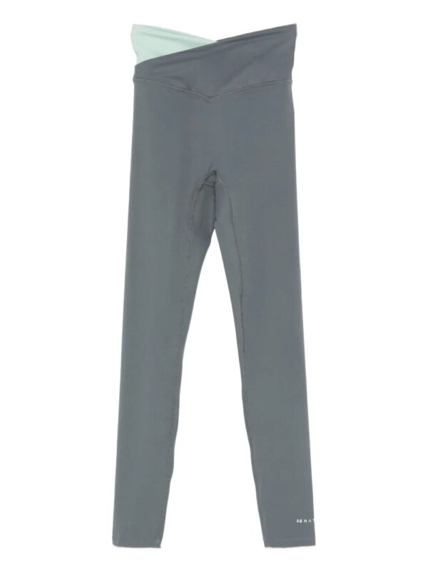 P.E Nation crossover-waistband leggings - Gris