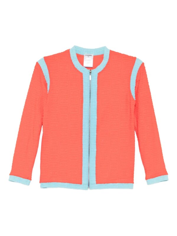 CHANEL Pre-Owned veste zippée sport line (2002) - Orange