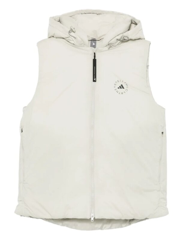 adidas by Stella McCartney gilet à capuche - Tons neutres