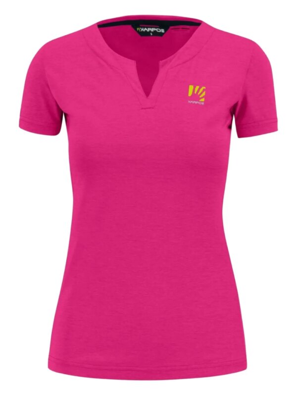 KARPOS t-shirt à col v - Rose