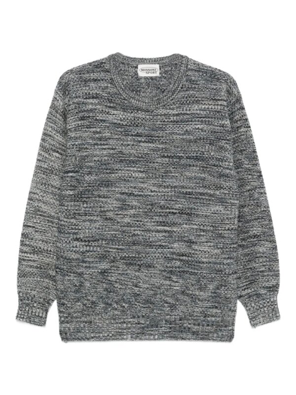 Missoni Sport Vintage pull en laine mélangée (années 1980) - Bleu