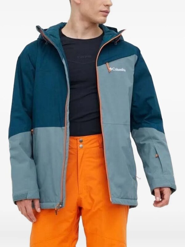 Columbia veste bicolore à capuche - Bleu