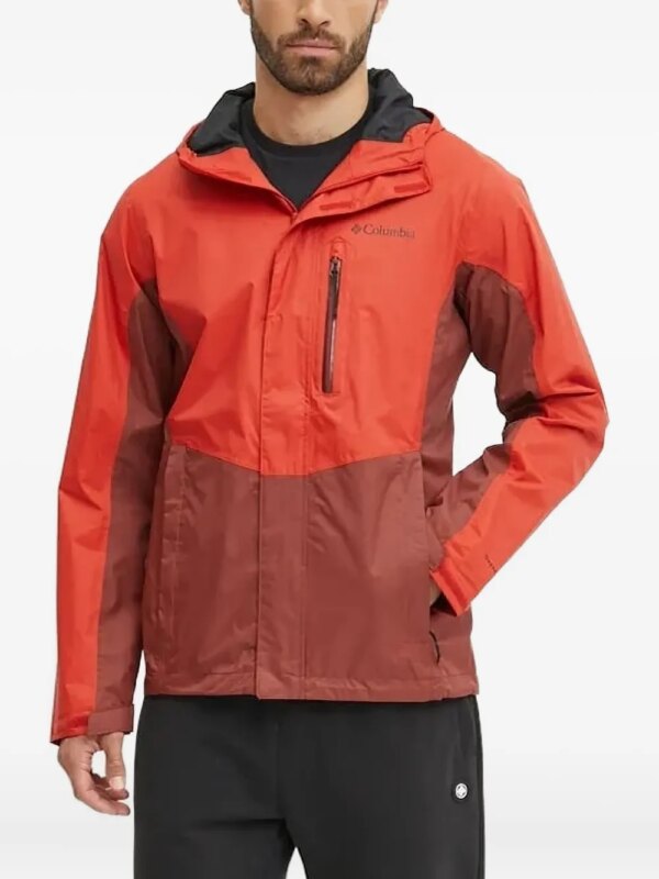 Columbia veste légère à design bicolore et capuche - Rouge