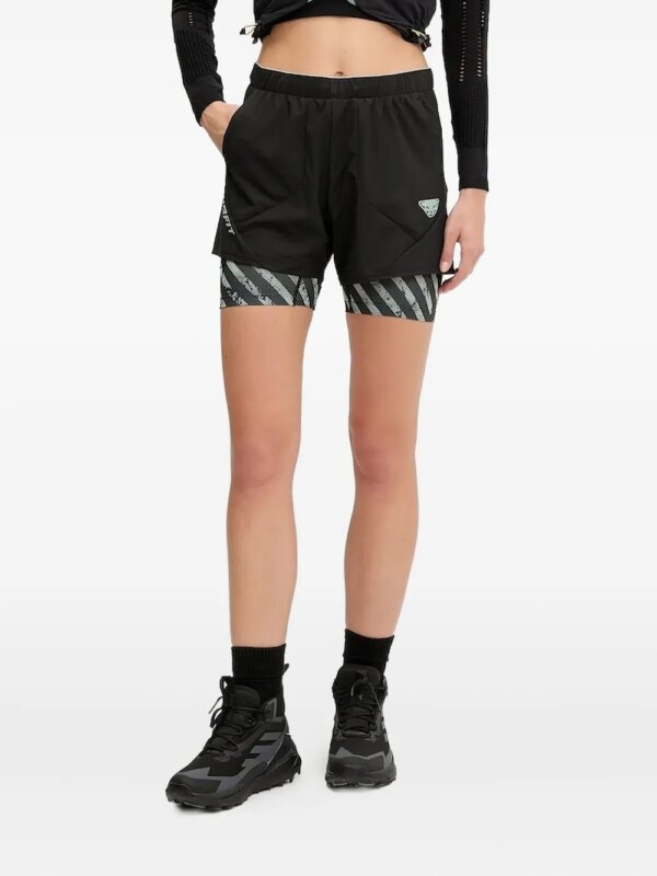 DYNAFIT short superposé à détail de logo - Noir