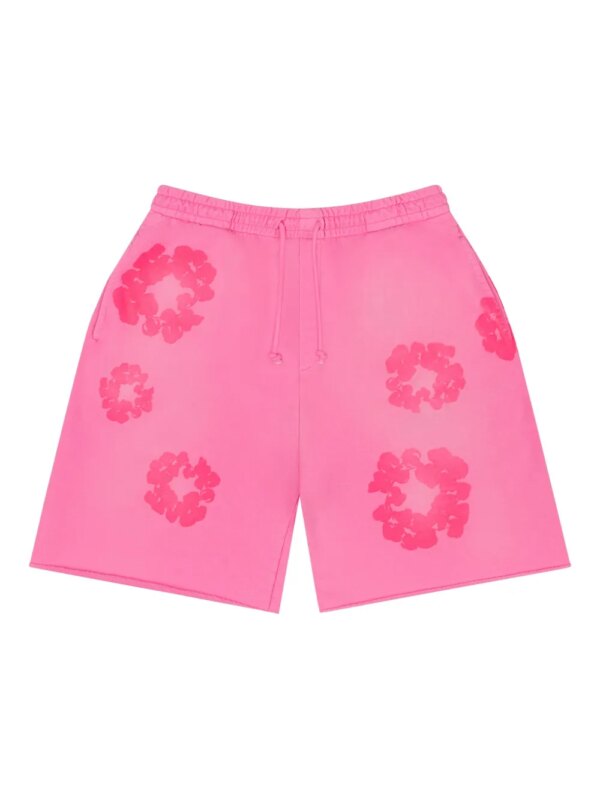 Denim Tears short Mono en coton - Rose