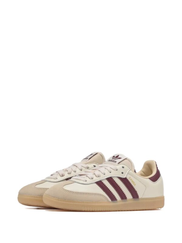 adidas Samba OG "Wonder White/Shadow Red/Gum" sneakers - Beige