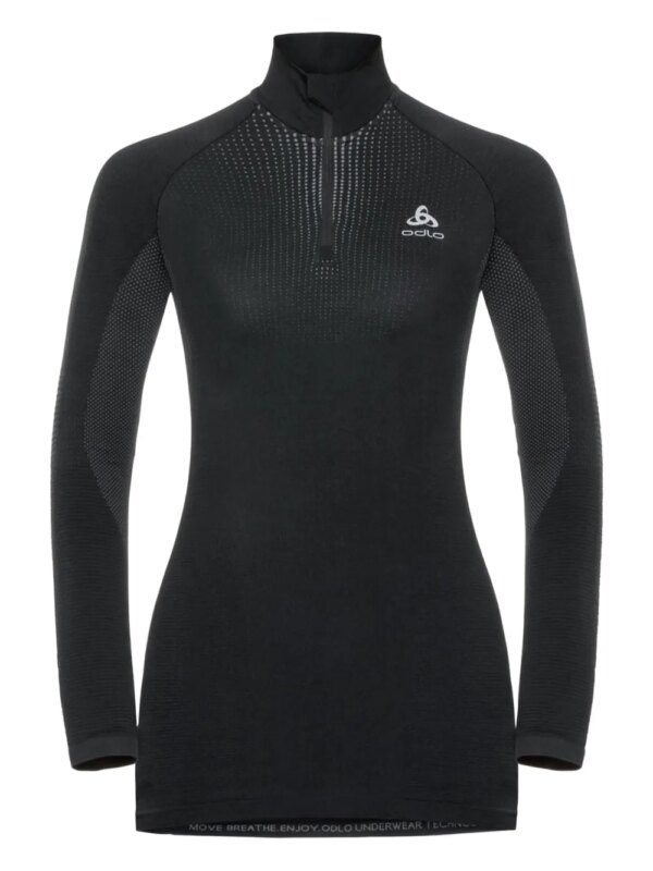 ODLO haut perforé à col montant - Noir