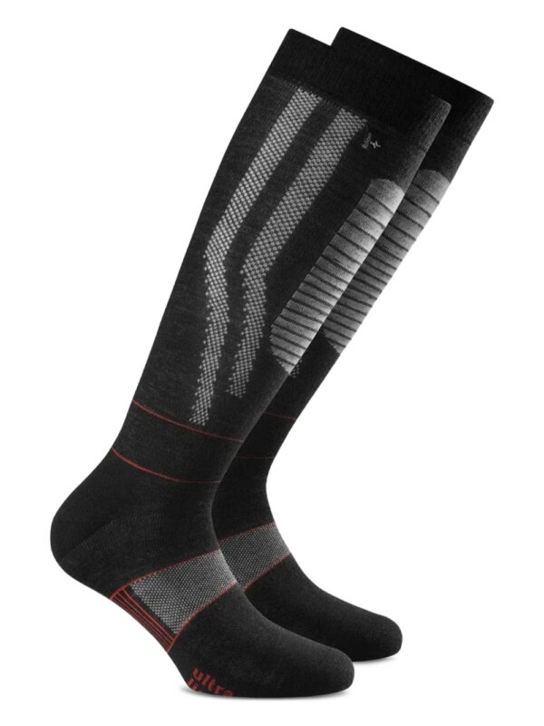 ROHNER chaussettes montantes Ultra Light à rayures - Noir