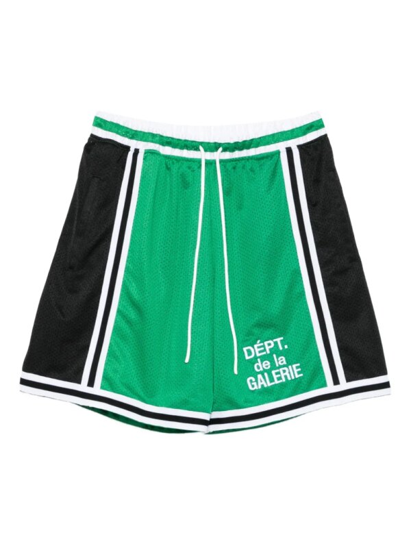 GALLERY DEPT. short en résille à logo - Vert