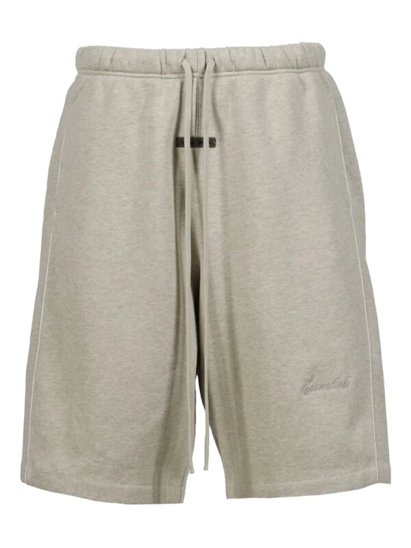 FEAR OF GOD ESSENTIALS short en coton mélangé - Gris