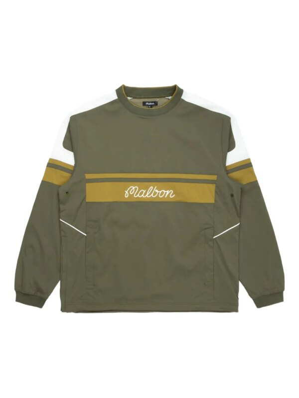 Malbon Golf coupe-vent à design colour block - Gris