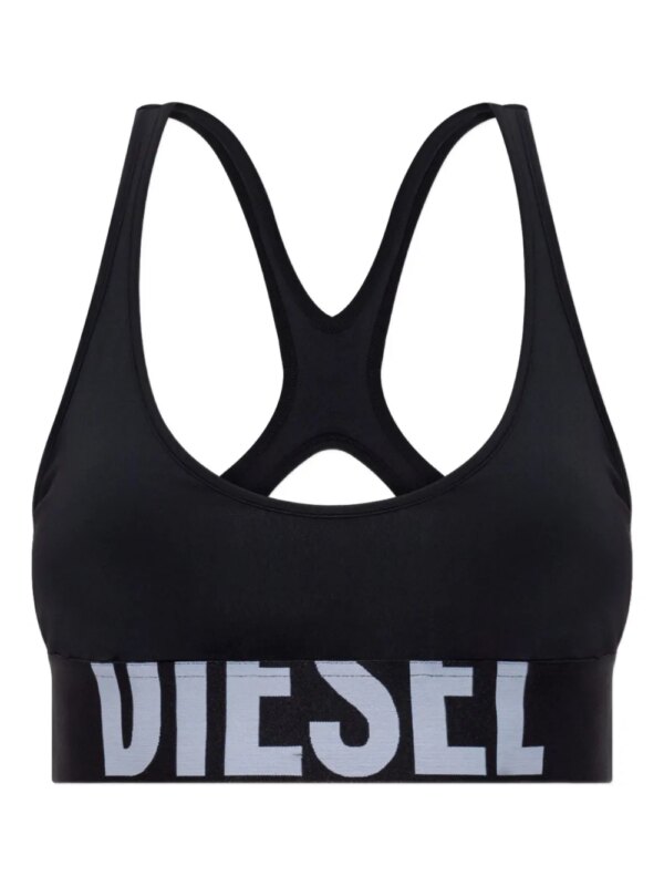 Diesel brassière de sport Allison-D-Pop à logo - Noir
