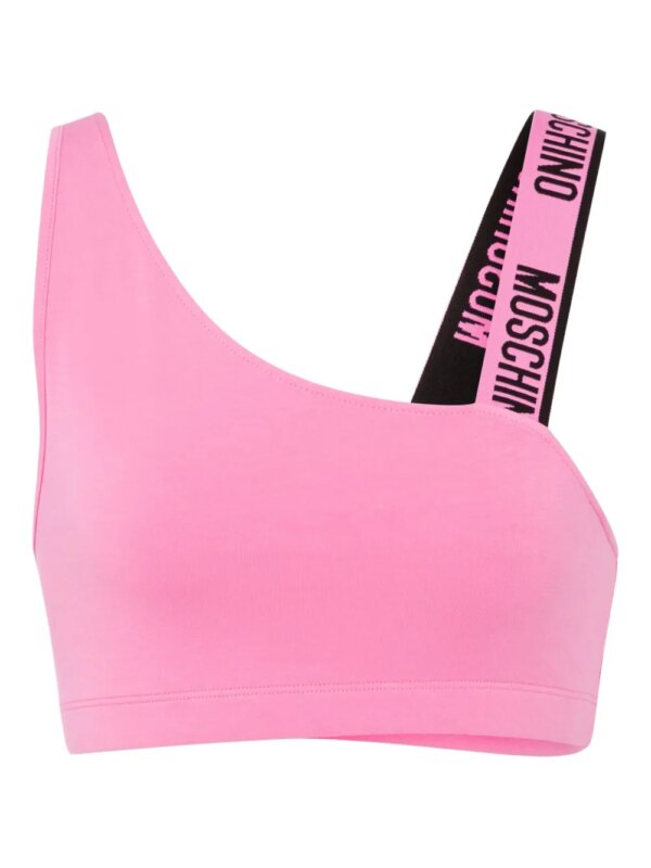 Moschino soutien-gorge à design asymétrique - Rose