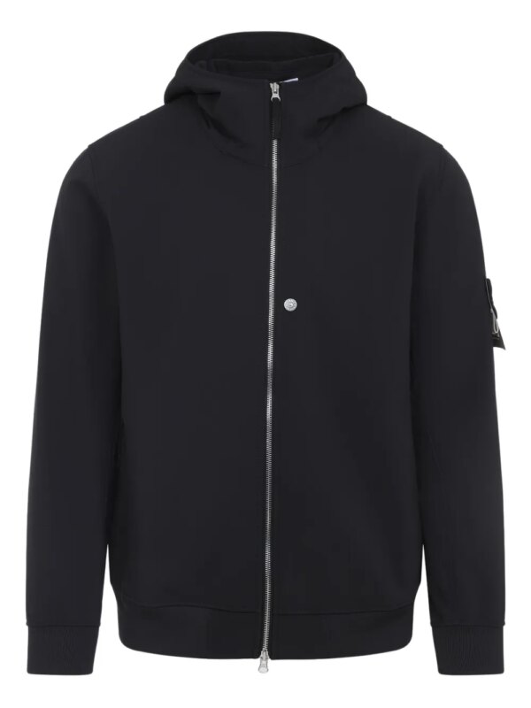 Stone Island veste zippée à capuche - Noir