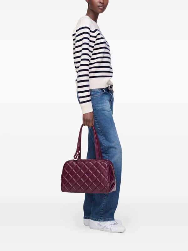 Marc Jacobs Trui met knopen en Bretonse streep - Wit