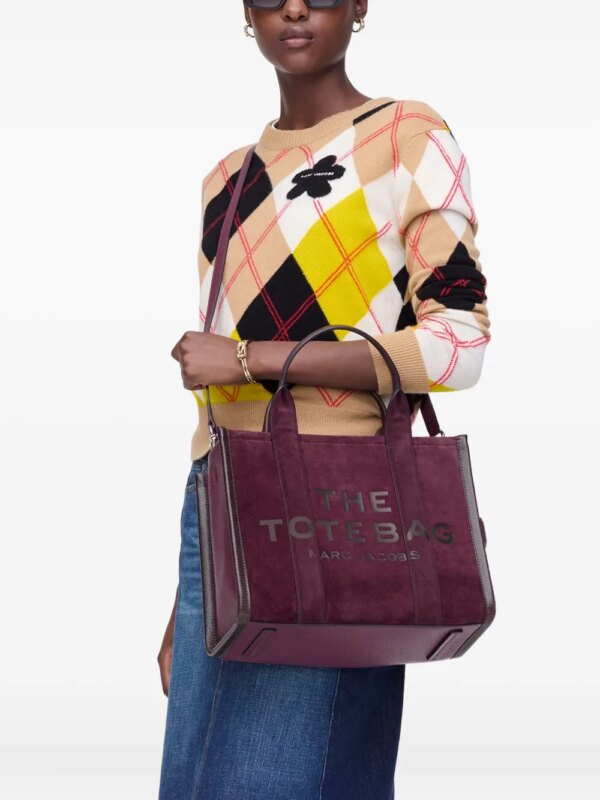 Marc Jacobs Medium The Suède Shopper - Rood