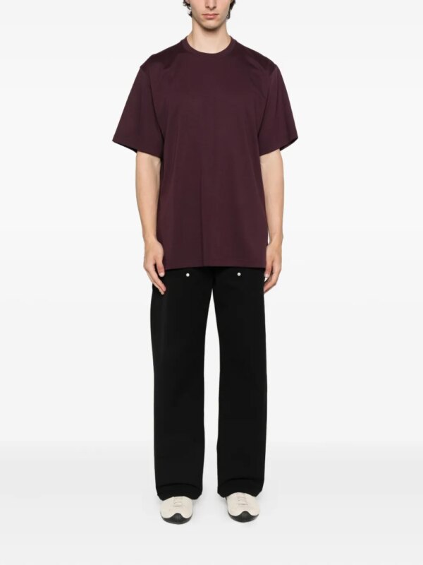 Y-3 T-shirt met ronde hals en korte mouwen - Rood