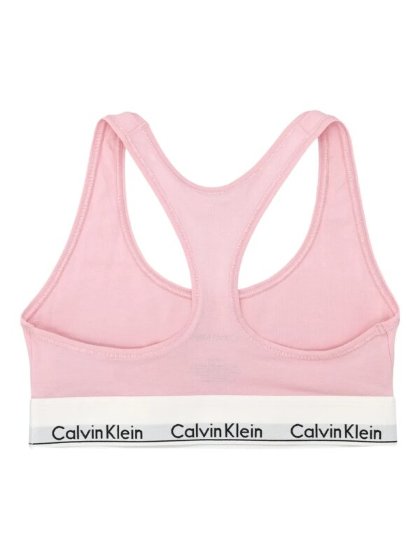 Calvin Klein Sport-bh met logoband - Roze