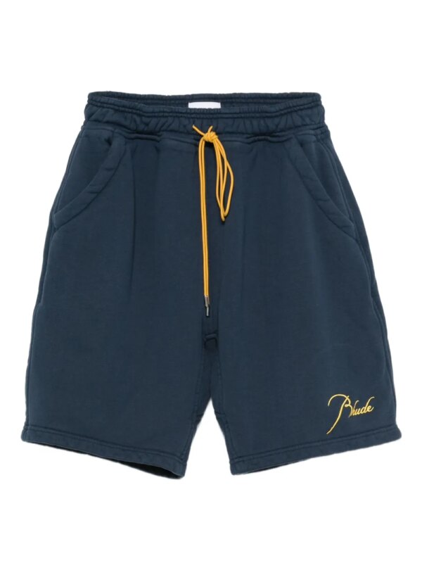 RHUDE short à poches zippées - Bleu