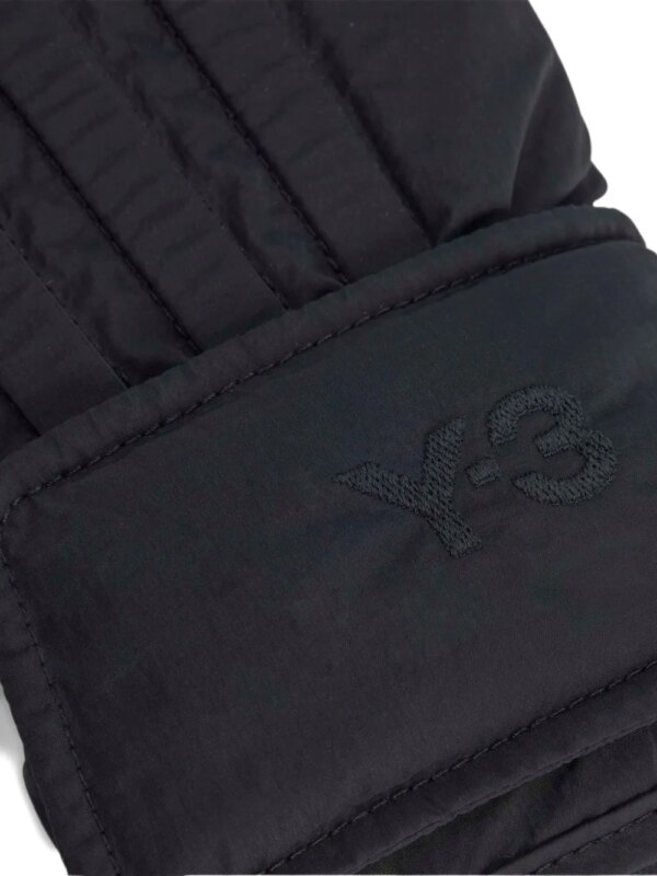 Y-3 Handschoenen met geborduurd logo - Zwart