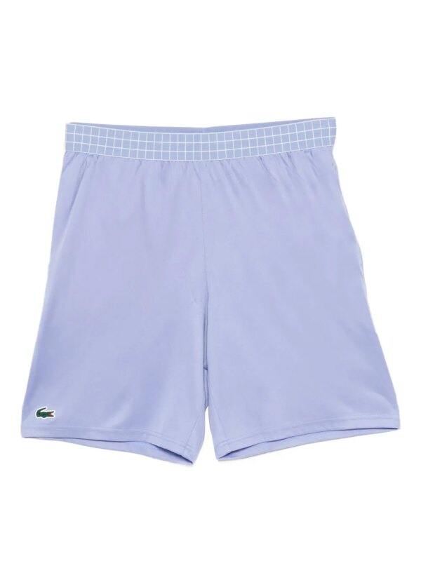 Lacoste short à logo brodé - Violet