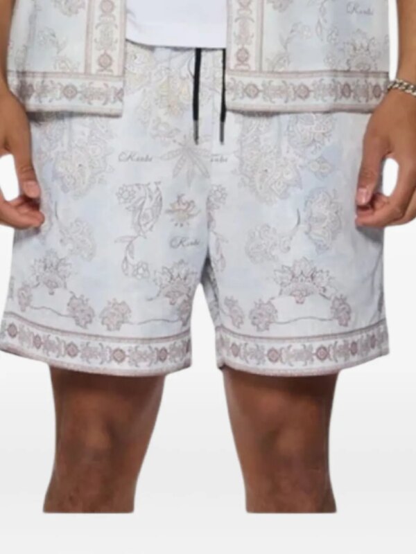 Ksubi short fleuri à taille élastiquée - Bleu