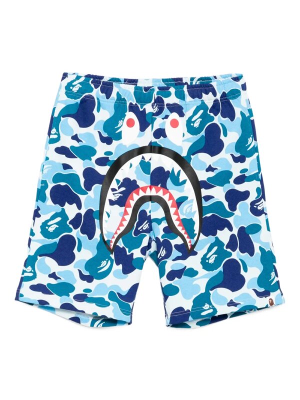 A BATHING APE® short à imprimé graphique - Bleu