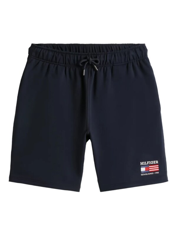 Tommy Hilfiger short à logo brodé - Bleu