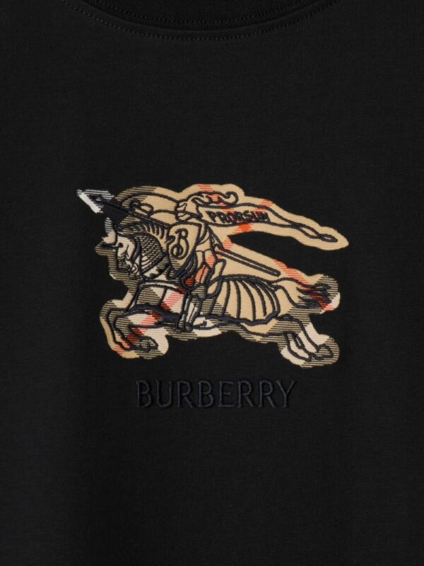 Burberry EKD katoenen T-shirt - Zwart