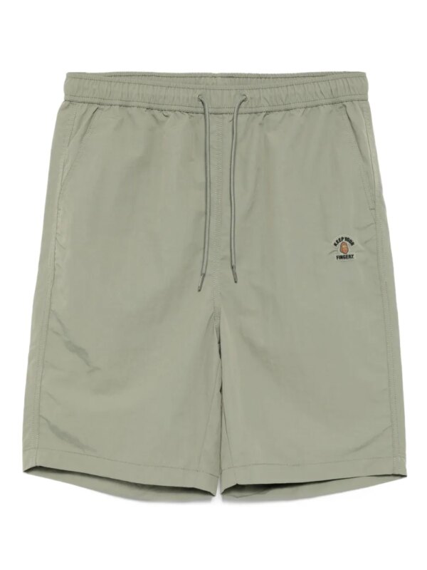 FINGERCROXX short à patch logo - Vert