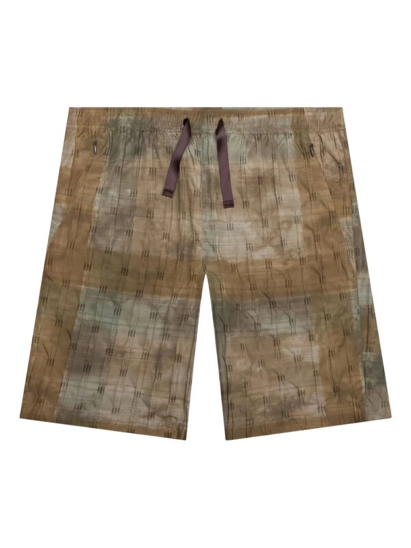 Needles short W.U. à imprimé graphique - Marron