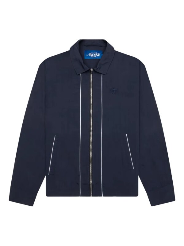 Awake NY veste de sport zippée à logo brodé - Bleu