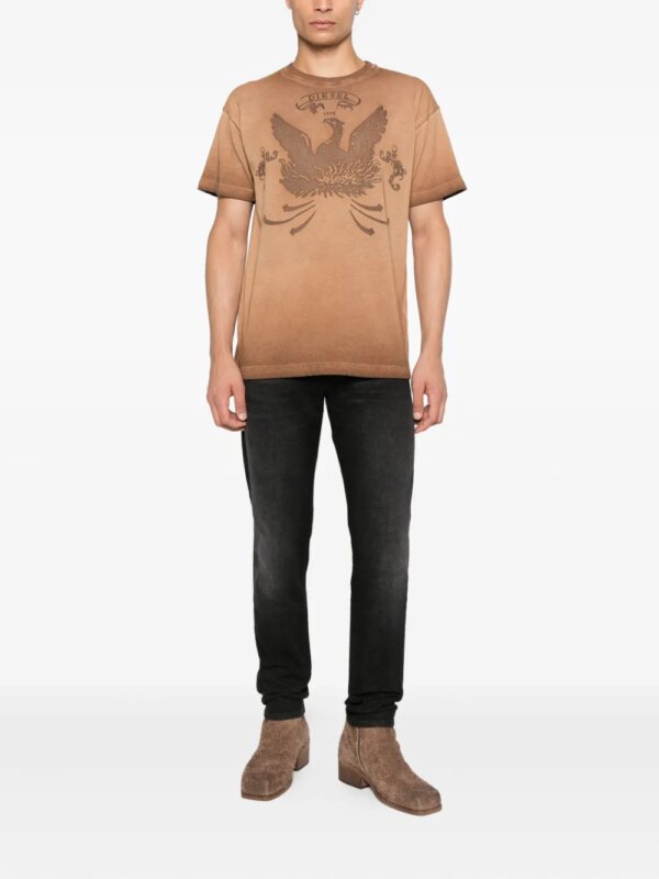 Diesel Jeans met logoplakkaat - Zwart