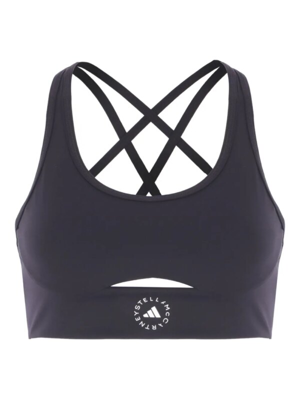 adidas by Stella McCartney brassière de sport à bretelles croisées - Noir