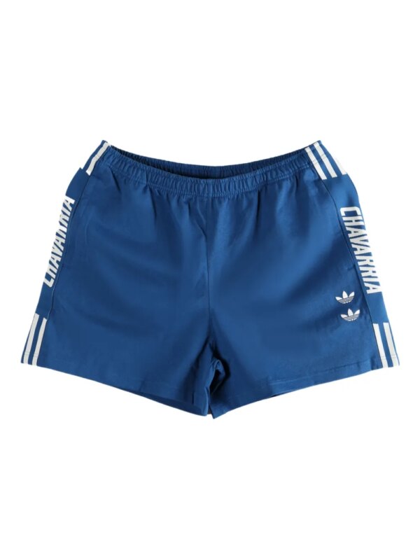 adidas x Willy Chavarria stripe shorts - Bleu