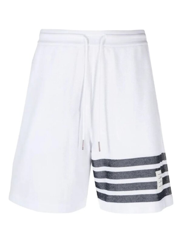 Thom Browne short à 4 bandes signature - Blanc