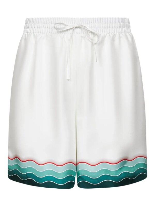 Casablanca short Montagne Ondule en soie