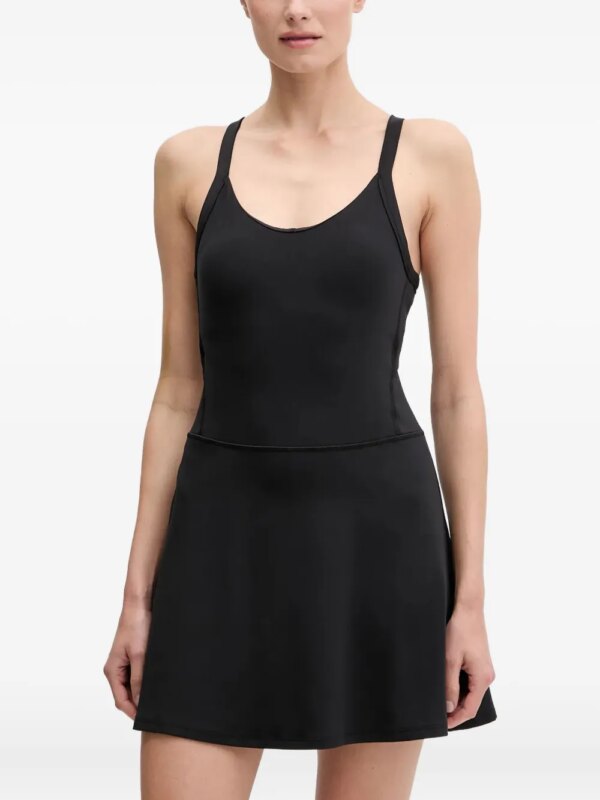 Under Armour robe courte à bretelles croisées au dos - Noir