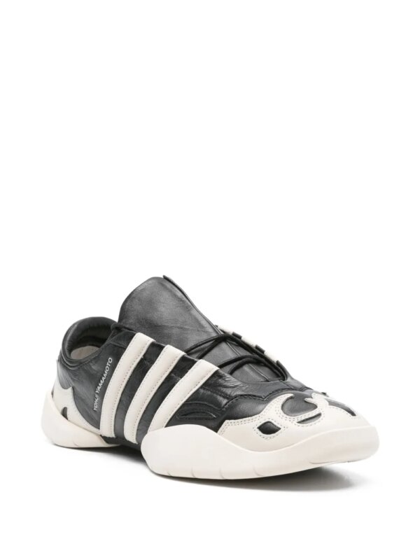 Y-3 Leren sneakers met vlammen - Zwart